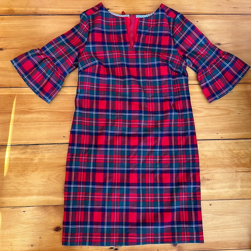 Vineyard vines tartan plaid holiday dress